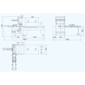 Máquina de embalagem automática de garrafas multi-Row